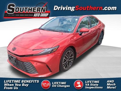 Red 2025 Toyota Camry XLE