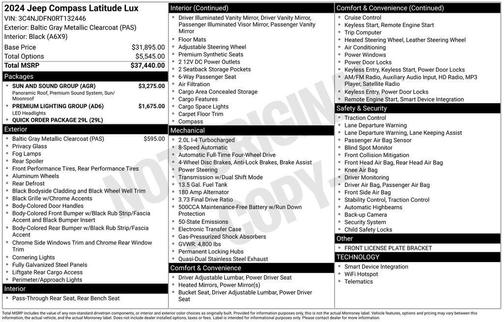 2024 Jeep Compass Latitude Lux