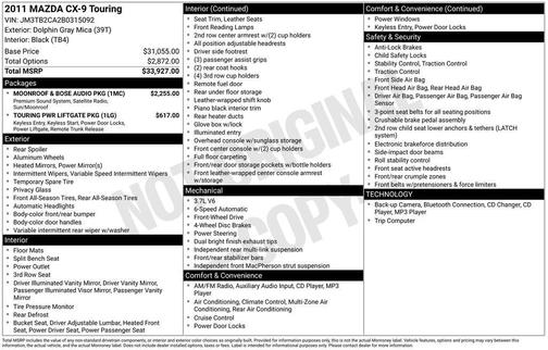 2011 Mazda CX-9 Touring