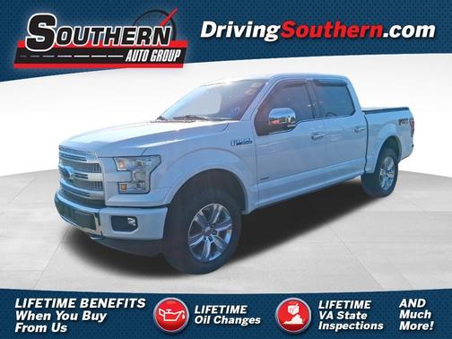White Platinum Clearcoat Metallic 2017 Ford F-150 Platinum