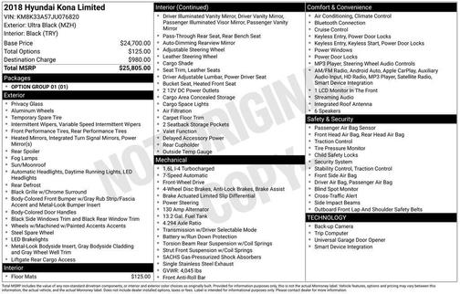 2018 Hyundai KONA Limited