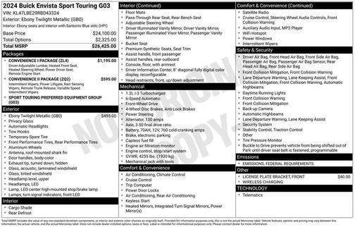 2024 Buick Envista Sport Touring