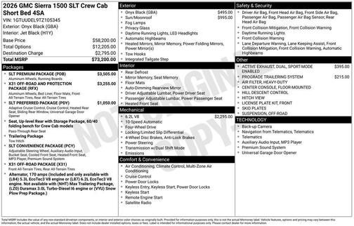 2026 GMC Sierra 1500 SLT