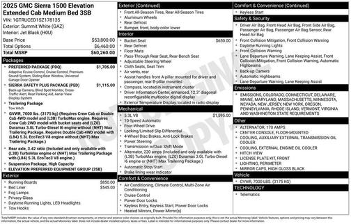 2025 GMC Sierra 1500 Elevation