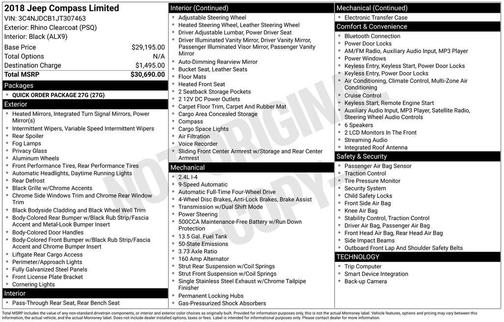 2018 Jeep Compass Limited