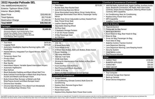 Silver 2022 Hyundai PALISADE SEL