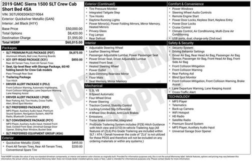Quicksilver Metallic 2019 GMC Sierra 1500 SLT
