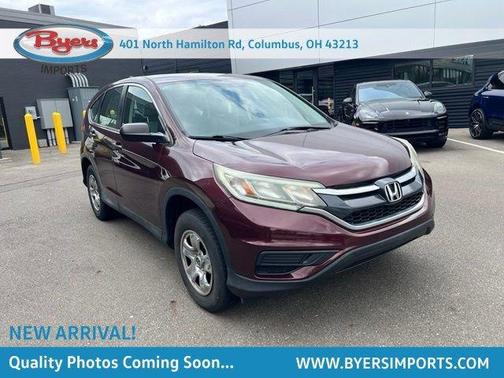 Red 2015 Honda CR-V LX