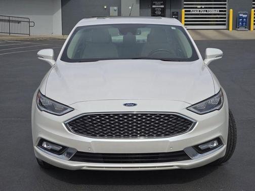 White Platinum Tri-Coat Metallic 2018 Ford Fusion Energi Platinum