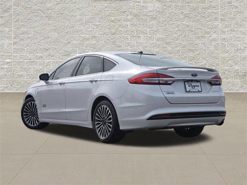 White Platinum Tri-Coat Metallic 2018 Ford Fusion Energi Platinum