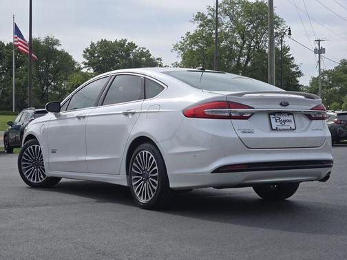 White Platinum Tri-Coat Metallic 2018 Ford Fusion Energi Platinum