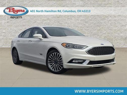 White Platinum Tri-Coat Metallic 2018 Ford Fusion Energi Platinum