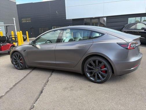 Midnight Silver Metallic 2018 Tesla Model 3 Performance