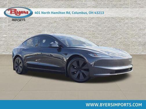 Stealth Gray 2025 Tesla Model 3 Long Range