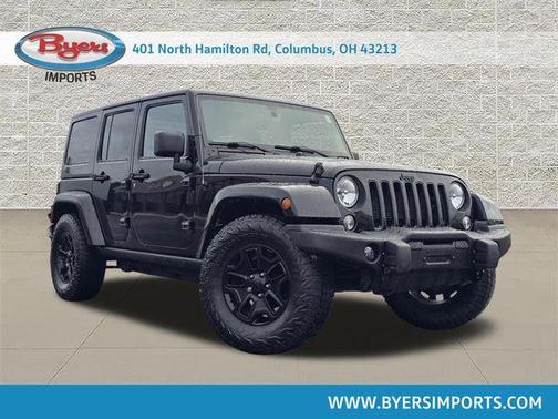 Black Clearcoat 2016 Jeep Wrangler Unlimited Sahara