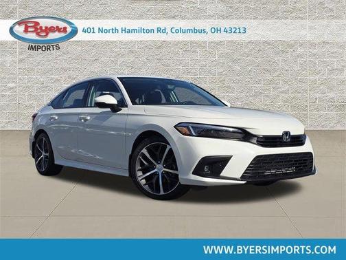 Platinum White Pearl 2024 Honda Civic Touring