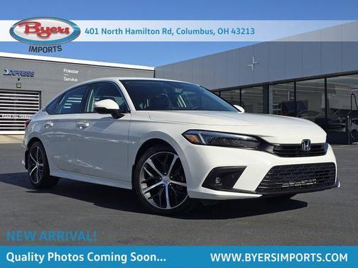 Platinum White Pearl 2024 Honda Civic Touring