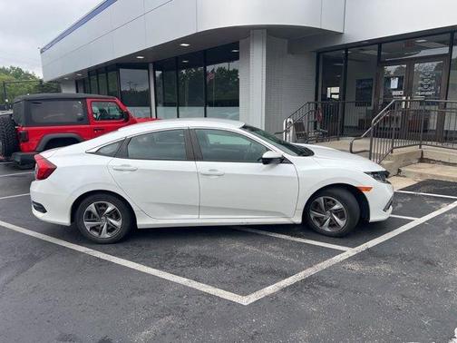 Platinum White Pearl 2020 Honda Civic LX