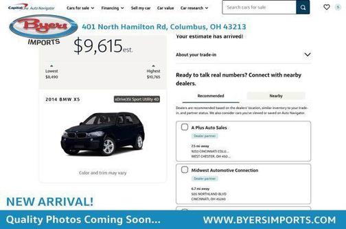 Black 2014 BMW X5 xDrive35i