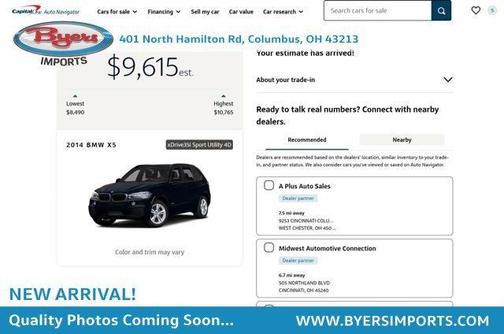 Black 2014 BMW X5 xDrive35i