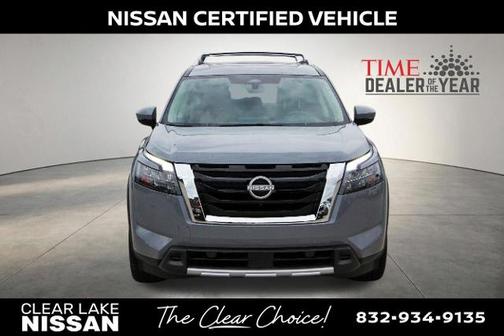 Boulder Gray Pearl 2025 Nissan Pathfinder Platinum
