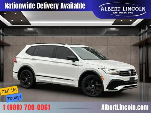 Opal White Pearl 2023 Volkswagen Tiguan 2.0T SE R-Line Black