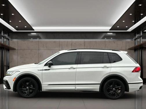 Opal White Pearl 2023 Volkswagen Tiguan 2.0T SE R-Line Black
