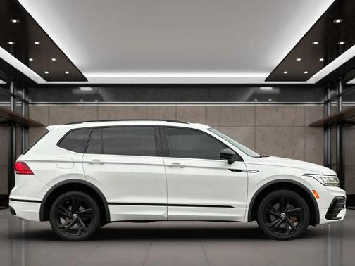 Opal White Pearl 2023 Volkswagen Tiguan 2.0T SE R-Line Black