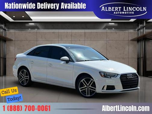 White 2018 Audi A3 Premium
