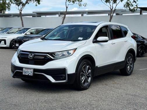 White 2021 Honda CR-V EX