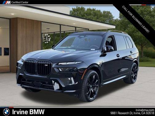 Black Sapphire Metallic 2025 BMW X7 M60i