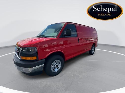 Cardinal Red 2026 GMC Savana 2500 Work Van