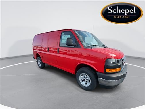 Cardinal Red 2026 GMC Savana 2500 Work Van