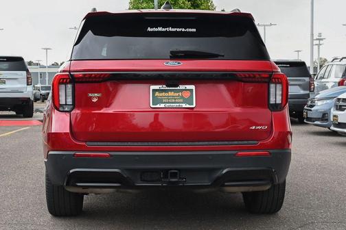 Red Metallic 2025 Ford Explorer ST-Line