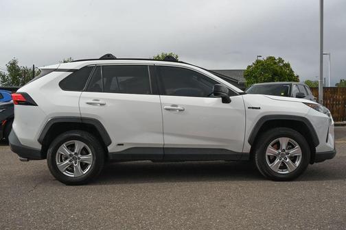 Super White 2020 Toyota RAV4 Hybrid LE