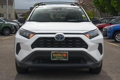 Super White 2020 Toyota RAV4 Hybrid LE
