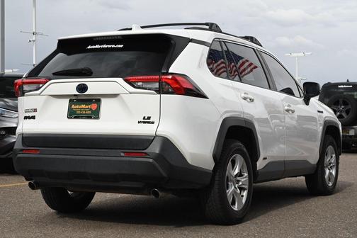 Super White 2020 Toyota RAV4 Hybrid LE