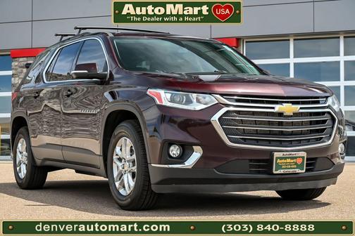 Black Cherry Metallic 2021 Chevrolet Traverse LT Cloth
