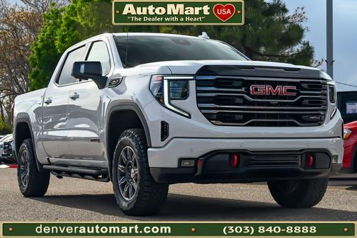 Summit White 2025 GMC Sierra 1500 AT4