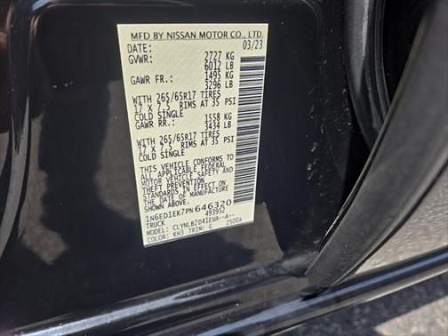 2023 Nissan Frontier SV