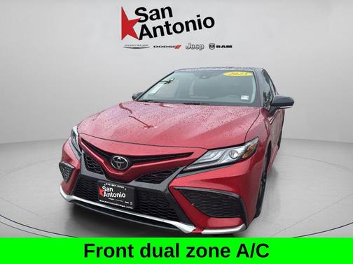 Supersonic Red/Midnight Black Metallic 2023 Toyota Camry XSE