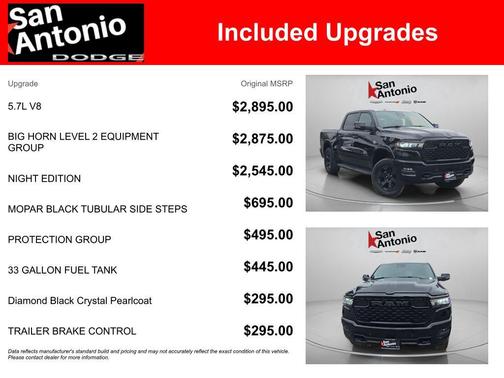 Diamond Black Crystal Pearlcoat 2026 RAM 1500 Big Horn/Lone Star
