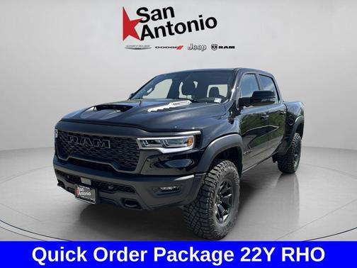Diamond Black Crystal Pearlcoat 2026 RAM 1500 RHO Crew Cab 4x4 5'7' Box