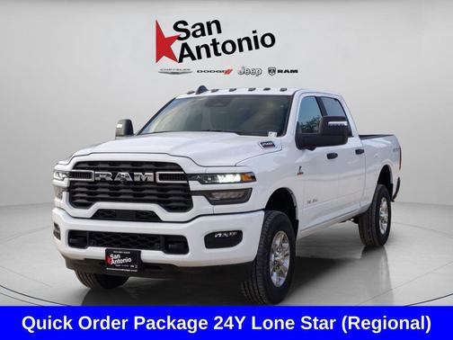 Bright White Clearcoat 2025 RAM 2500 Lone Star Crew Cab 4x4 6'4' Box