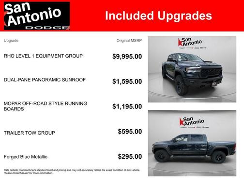 Forged Blue Metallic 2026 RAM 1500 RHO Crew Cab 4x4 5'7' Box