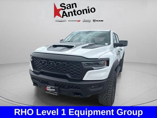 Bright White Clearcoat 2026 RAM 1500 RHO Crew Cab 4x4 5'7' Box