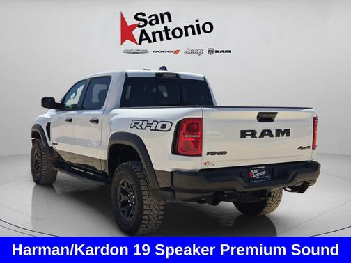 Bright White Clearcoat 2026 RAM 1500 RHO Crew Cab 4x4 5'7' Box