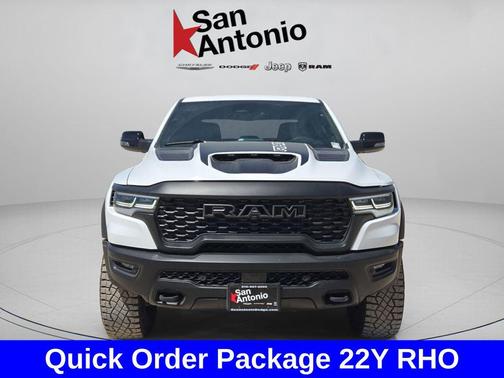Bright White Clearcoat 2026 RAM 1500 RHO Crew Cab 4x4 5'7' Box