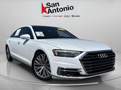 Glacier White 2019 Audi A8 55