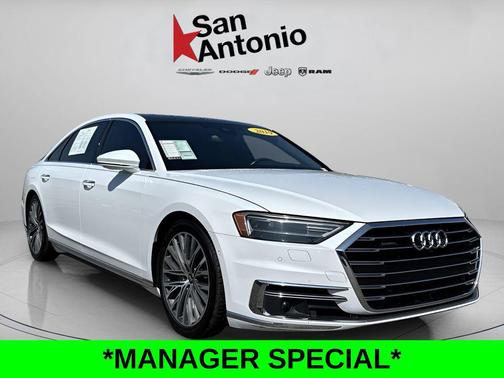 Glacier White 2019 Audi A8 55